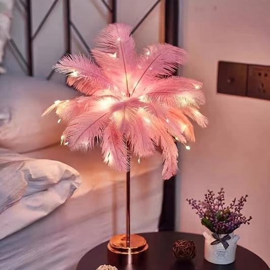 Feather Table Lamp