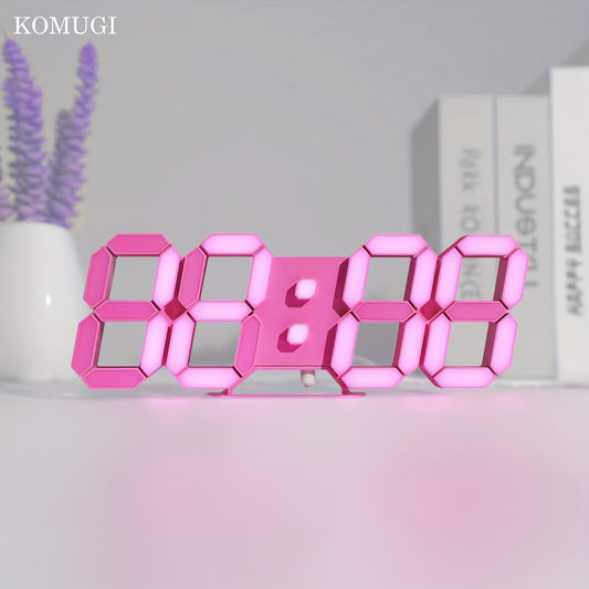 Pink LED Clock